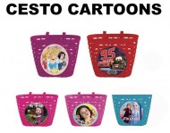 Cesto Bici Bimbo/a Cartoons in Plastica Disney