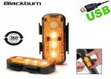 Fanali Bici LED Arancione Laterale alla Forcella Ricaricabile USB