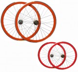 Ruote Bici FIXED PISTA 28 Pollici o 700x18/25 Cerchio 40 mm Mozzo Flip-Flop