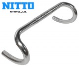 Curva Manubrio Bici Corsa NITTO in Alluminio Anodizzato Argento