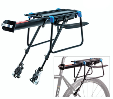 Portapacco Posteriore Bici Attacco Rapido Al Reggisella E Telaio