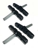Pattini Freno Bici MTB con Pernetto Cantilever 4 Pz.