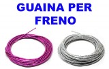 Guaina Freno Bici 5 mm Colore Lucido Fucsia o Argento Lucida