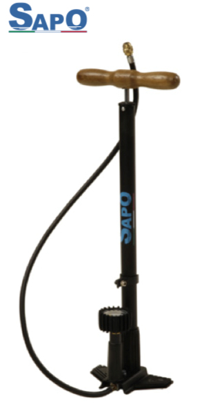 Pompa Professionale Bici Corsa Mtb Con Manometro Sapo 101 Ok Plus