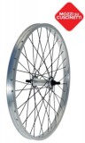 Ruota Bici 20 Pollici Cerchio Lucido Raggi Neri Anteriore o Posteriore 1 Velocità