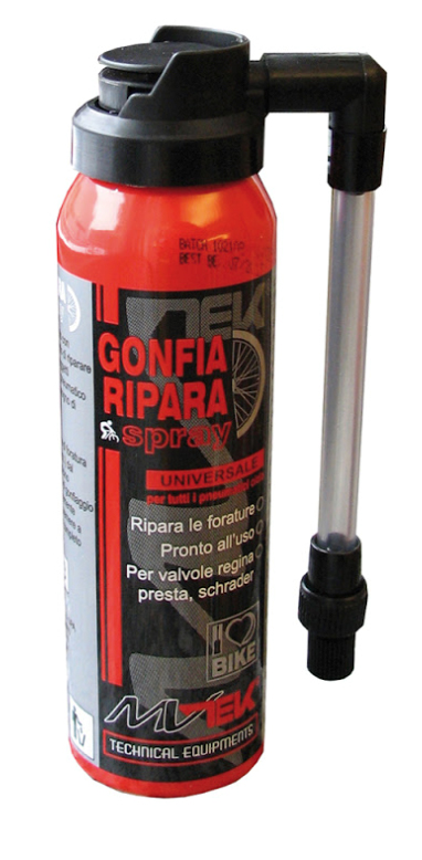 Spray Gonfia e Ripara Pneumatico Bici