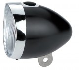 Fanale Bici Anteriore LED a Batteria Modello Classico Colore Nero