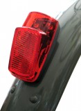 Fanale Bici Posteriore a Batteria LED Rosso al Parafango