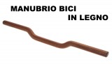 Curva Manubrio da Bici Sportiva in Legno di Mogano