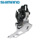 Deragliatore Cambio Marce Anteriore Bici Shimano DEORE XT Down Swing per Doppia Corona 10 Velocità