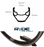 Cerchio Ruota Rinforzato per Bici Elettrica E-Bike Misura 26 Pollici ZAC 36 Fori