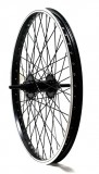 Ruota Posteriore Bici 20 Pollici BMX Graziella Rinforzate 48 Raggi Colore Nero