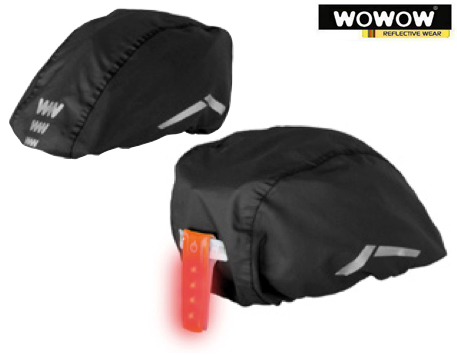 Copricasco Copertura Casco Bici Wowow Impermeabile Nero Anti Pioggia