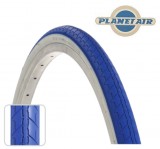 Copertone Gomma Bici 28 Pollici Misura 700x28 o 28-622 Colore Blu con Fascia Bianca