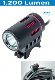 Fanale Bici Anteriore Ricaricabile al Manubrio o Casco X-POWER 1200 Lumen