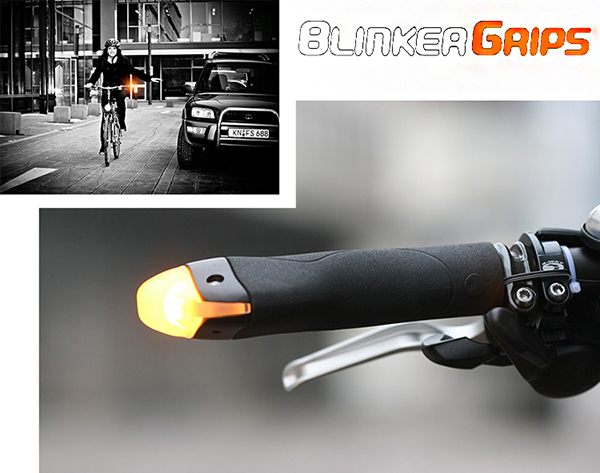 Siblings Bakery powder Manopole Bici con Luce Lampeggiante Per Freccia Direzionale o Ingombro
