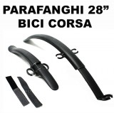 Parafanghi Bici Corsa Sportiva 28 Pollici Fissaggio Rapido Universale ad Incastro 