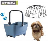 Cesto Bici Posteriore Animali Cane con Gabbia Antifuga BASIL BUDDY