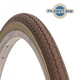 Copertone Gomma Bici 26 Pollici Misura 26x1.3/8 o 35-590 Colore Marrone con Fascia Crema