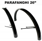 Parafanghi Bici 26 Pollici Colore Nero con Bordi Oro