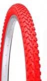 Copertone Gomma Bici 24 Pollici Misura 24x1.75 Mountain Bike Colore Rosso